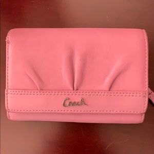 Coach Lavender leather wallet